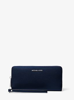 Large Saffiano Leather Continental Wallet