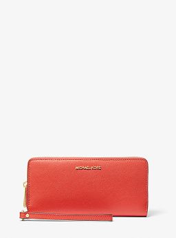 Large Saffiano Leather Continental Wallet