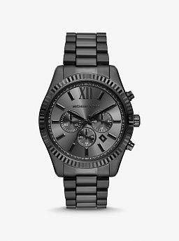 Oversized Lexington Black-Tone Watch