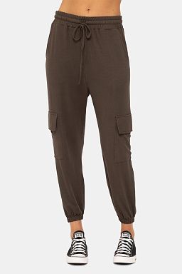 Brushed Hacci Lounge Jogger Dark olive