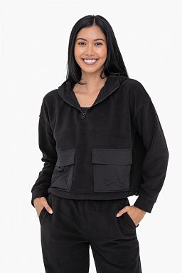 Fleece with Bungee Hem