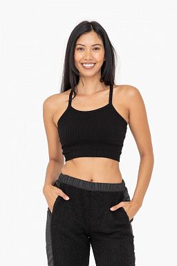 Ribbed Crop with Strappy Back