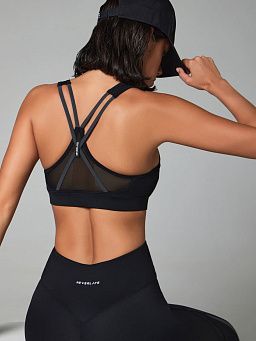 Criss Cross Back Black