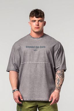 Washed-off Oversized Heavyweight Cotton NO SHORTCUTS